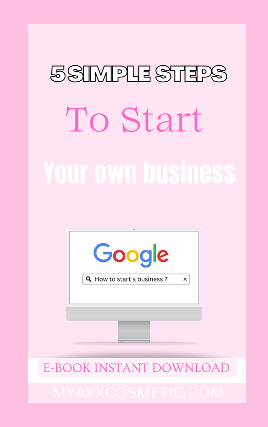 Mya’s 5 steps to starting a successful online business E-book