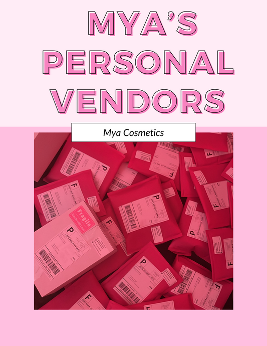 Mya's PERSONAL Vendors List